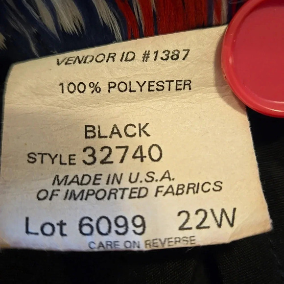 Bedford Fair Lifestyles Vintage 80s 90s Women's 22 Solid Black Maxi Skirt - Picture 7 of 14